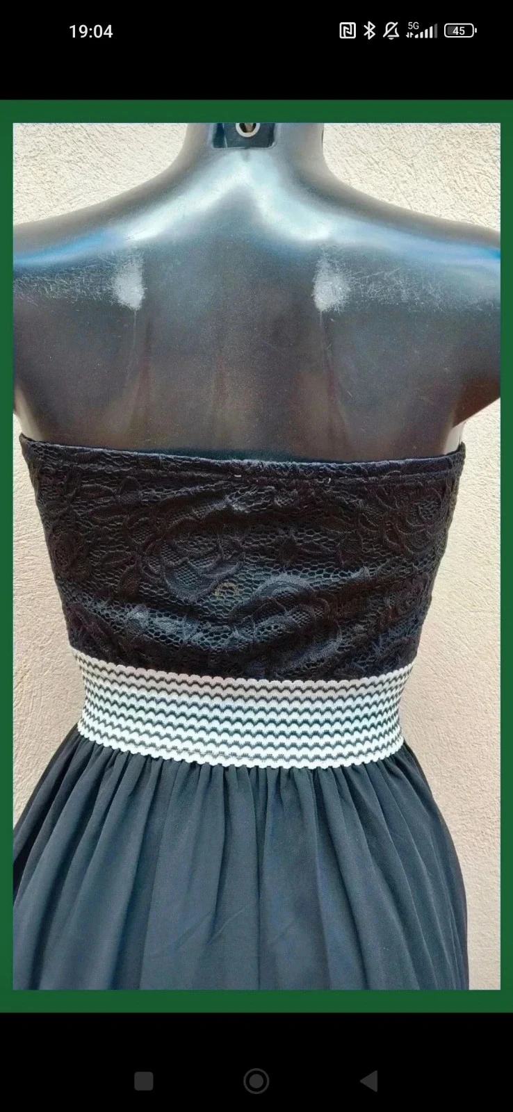 Lang zwart jurkje met halsband - Maat M/L ♥ – photo 12